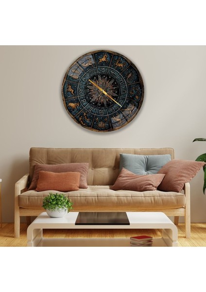 Şeffaf Cam Saat, 60 Cm, Estetik ve Şık Tasarım