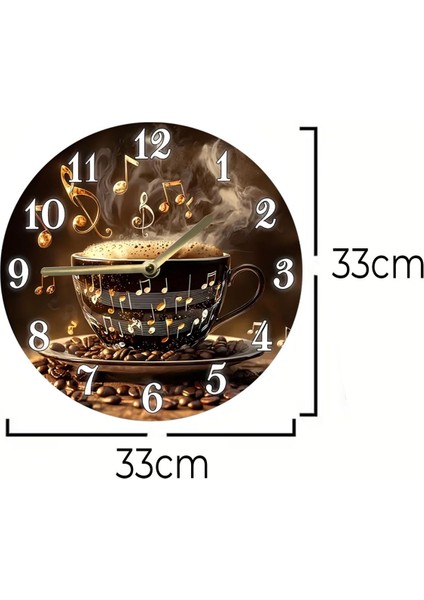 Sessiz Yuvarlak Ahşap Duvar Saati, 3D ve 2d Tasarım, Kuvars Hareketli, Şık Dekorasyon Aksesuarı indirimleri