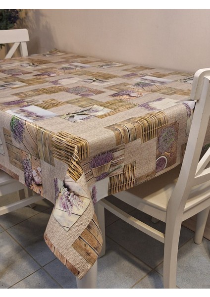 Elyaflı Pvc Muşamba - Desenli Silinebilir Masa Örtüsü
