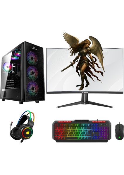GB-1781 Ryzen 7 7800X 64GB Ddr5 1tb M2 Nvme RX7700XT VGA " 32 Monitör Gaming Pc
