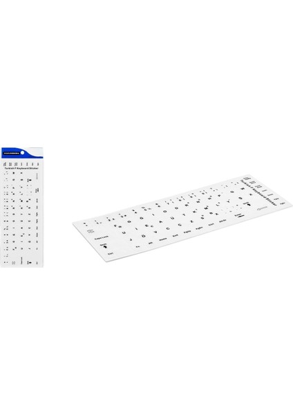Klavye Stıcker Tuş Takımı Türkçe F Beyaz (Büyük) HDX8254B