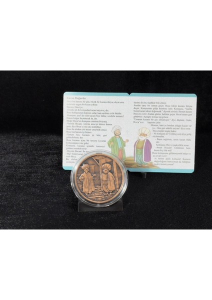 2021 Nasreddin Hoca No. 7 "kazan Doğurdu" Sertifikalı Bronz Hatıra Parası modelleri
