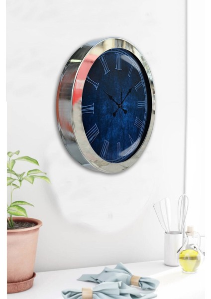 Krom Metal 36 cm Duvar Saati, Şık ve Modern Dekorasyon Için Mükemmel Seçim modelleri