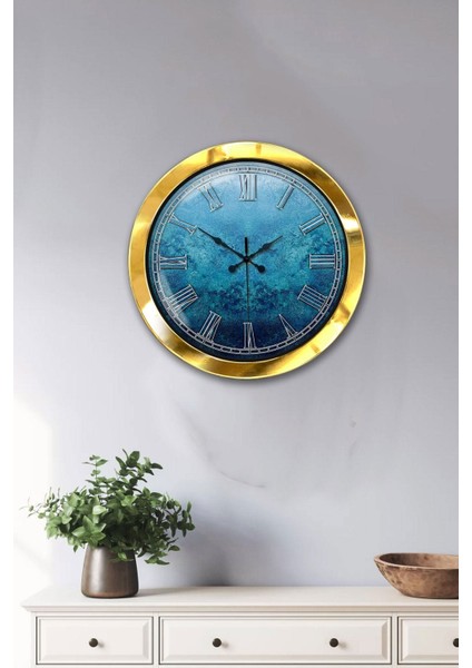 Şık 36 cm Altın Kaplama Metal Duvar Saati, Ev ve Ofis Dekoru Için Ideal Seçim fiyatları