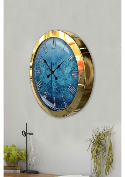 Şık 36 cm Altın Kaplama Metal Duvar Saati, Ev ve Ofis Dekoru Için Ideal Seçim modelleri
