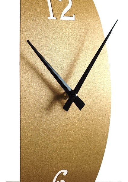 Modern Sessiz Metal Duvar Saati, Altın Renk, 58X20 Cm, Ev ve Ofis Dekoru indirimleri