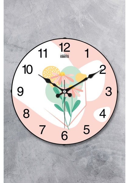 36 cm Renkli Cam Bombe Sessiz Mekanizma Duvar Saati, Şık ve Modern Tasarım