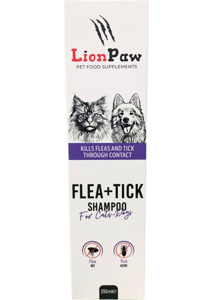 Kedi ve Köpek Tüy Dökümü Önleyici Bit Pire Parazit Kene Şampuanı 250 ml