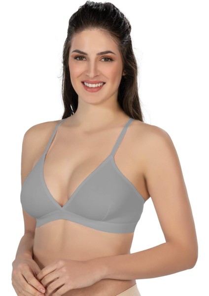 Modlive Gri Mı Emay 2809 Lazer Kesim Yapıştırma Iz Ypmz Sütyen