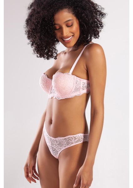 G.colors Push Up Strapless Bra, Açık Pembe Konforlu ve Şık Sütyen