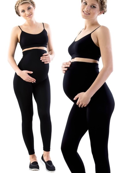 Modlive Siyah Mı Emay 5400 Seamless Soft Hamile Tayt