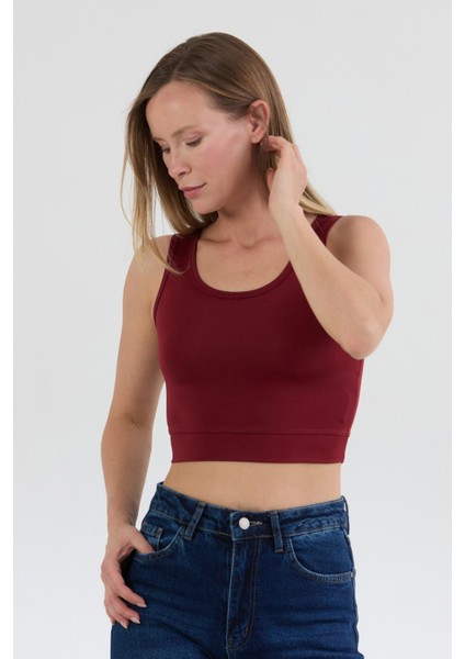 Basic U Yaka Crop Body modelleri