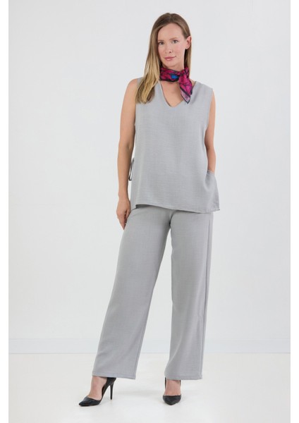 Basic Pantolonlu Ayrobin Takım