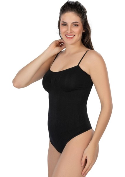 Modlive Siyah Mı Emay 1927 Ip Askıllı Ripli String Body