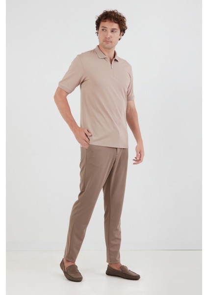 Basic Polo Yaka Yarım Fermuarlı Tişört fiyatları