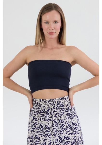 Fitilli Straplez Dikişsiz Büstiyer