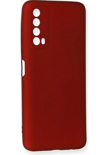 Huawei P Smart 2021 Kılıf First Silikon - Bordo Drstr