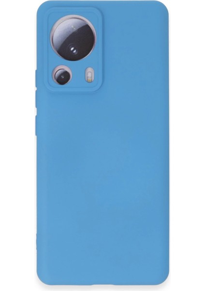 Xiaomi Mi 13 Lite Kılıf Nano Içi Kadife Silikon - Mavi Drstr