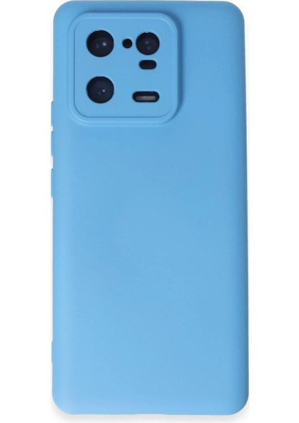 Xiaomi Mi 13 Pro Kılıf Nano Içi Kadife Silikon - Mavi Drstr