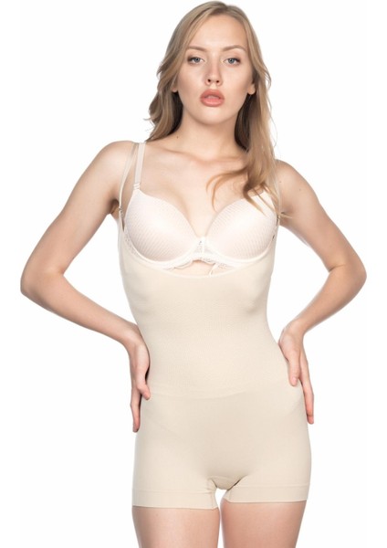 Modlive Ten Mı Emay 2058 Göğsü Açık Kısa Paça Boy Korse