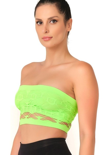 Modlive Yeşil Mı Emay 4050 Double Örgü Toparlayıcı Straplez Büstiyer fiyatları