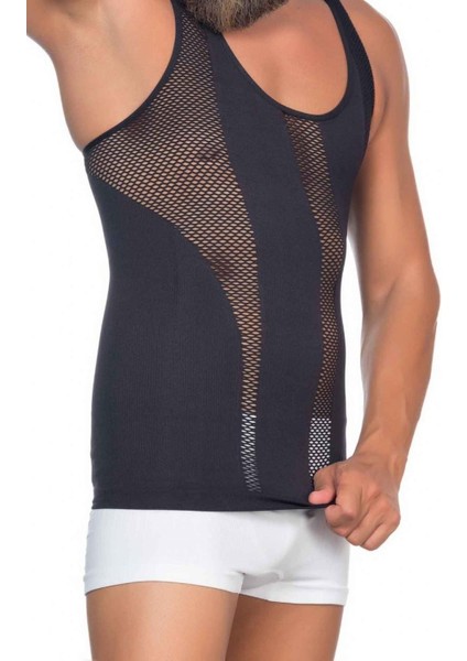 Modlive Siyah Mı Emay E1009 Fileli Erkek Korse Atlet fiyatları