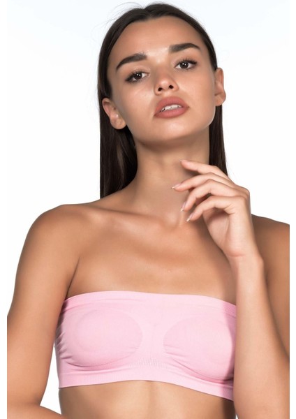 Modlive Pembe Mı Emay 4002 Soft Straplez Büstiyer