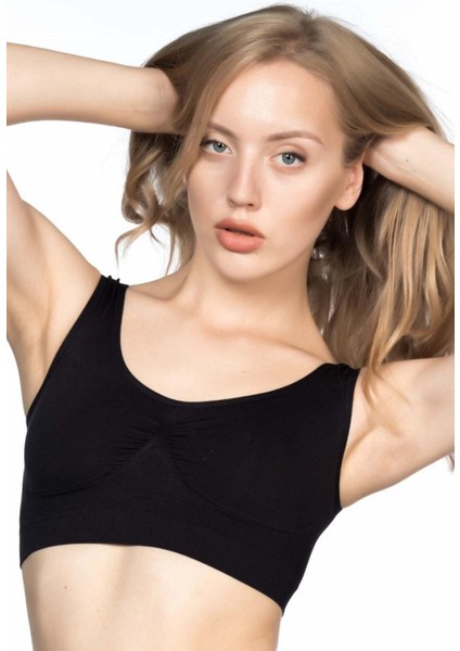 Modlive Siyah Mı Emay 4005 Soft Kalın Askı Büstiyer