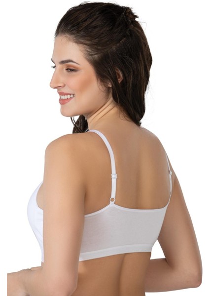 Modlive Beyaz Mı Emay 1423 Modal Cotton Kaplı Büstiyer