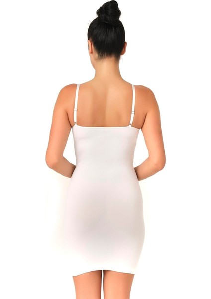 Modlive Beyaz Mı Emay 5060 Göğsü Açık Elbise Korse modelleri