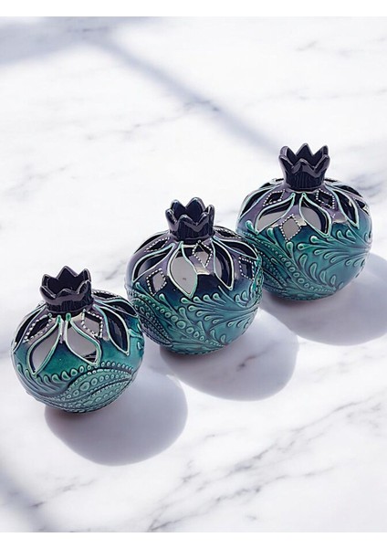 El Işlemeli Nar ve Lale Dekoratif Takımlar, 12 Şık Model