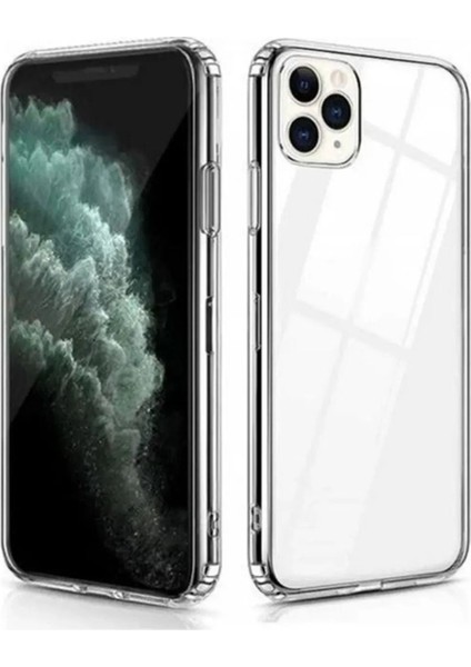 iphone 11 Pro Uyumlu Kılıf Şeffaf Yumuşak Silikon Kamera Korumalı Yüksek Kalite