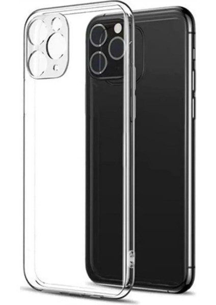 iphone 11 Pro Max Uyumlu Kılıf Şeffaf Yumuşak Silikon Kamera Korumalı Yüksek Kalite