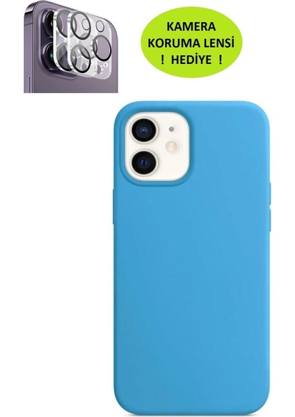Apple IPHONE 12 ve 12 Pro Model Uyumlu Lansman Kılıf, Içi Kadife - Kamera Koruma Lensi Hediye