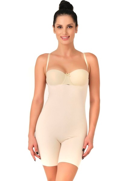 Modlive Ten Mı Emay 2758 Lazer Kesim Göğsü Açık Boxer Korse