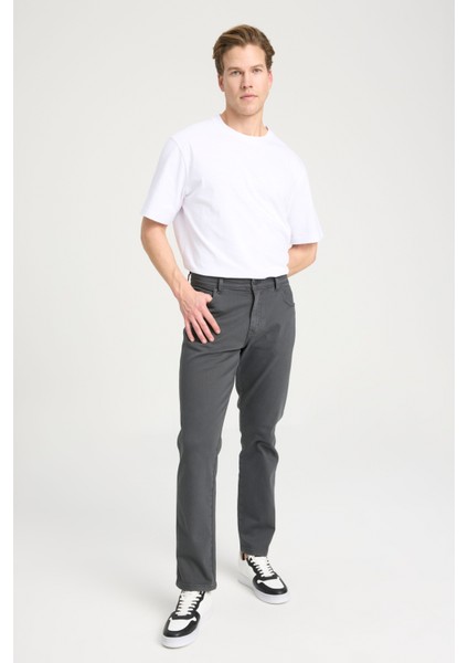 Texas Slim Fit Dar Kesim Normal Bel Antrasit Esnek Pantolon fırsatları