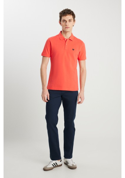 Texas Slim Fit Dar Kesim Normal Bel Lacivert Esnek Pantolon
