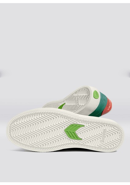 511802U56M-NAIOCA Sneaker Koyu Yeşil Deri Erkek Lifestyle Ayakkabı fırsatları