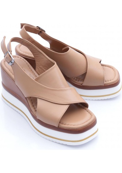 722-24170 Kadin Mega Kalin Taban Sandalet