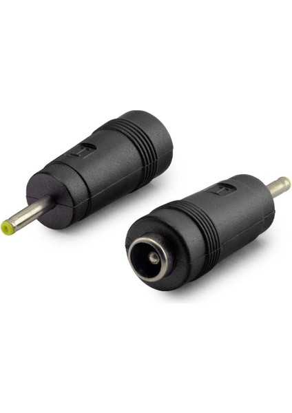 Notebook Adaptör Ucu Çevirici 5.5*2.5 (M) To 2.3*0.7 (F) 10LU Paket Siyah HDX1338