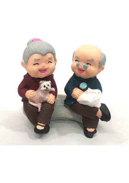 Sevimli Insan Figürleri, Teraryum Dekoru, Aşıklar Teması, Renkli ve Eğlenceli Tasarım