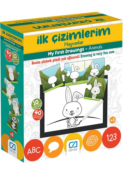 Games Ilk Çizimlerim Hayvanlar 40 Parça 5205