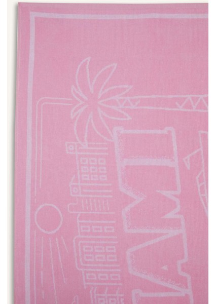 Kadın Desenli Pamuklu Plaj Havlusu C1150AX25SM fiyatları