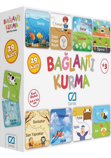 Games Bağlantı Kurma Eğitici Oyun Kartları 29 Kart
