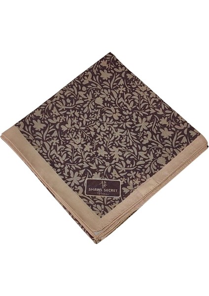 Mim Prime Pamuk Çiçek Desenli Eşarp 90X90 cm