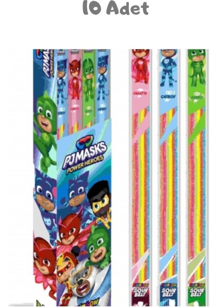 Rainbow Ekşi Şerit Şeker Tutti Frutti Aromalı (15 gr) 10 Adet