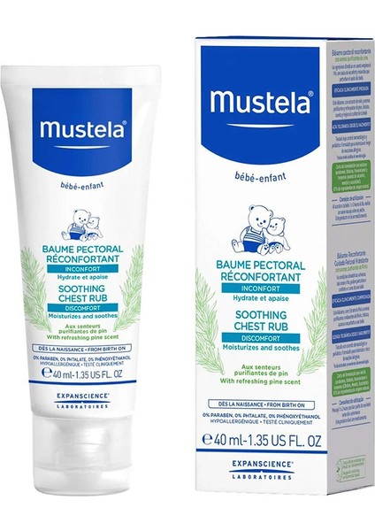 Mustela Soothing Chest Rub ( Göğüs Balsamı) 40 ml