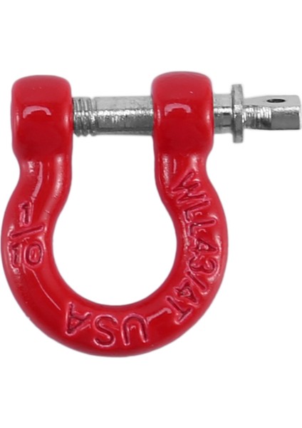Adet Kırmızı Metal Tampon D-Ring Çekme Kancası 1/10 Rc Paletli Araba Traxxas Trx-4 Eksenel SCX10 90046 D90 (Yurt Dışından)