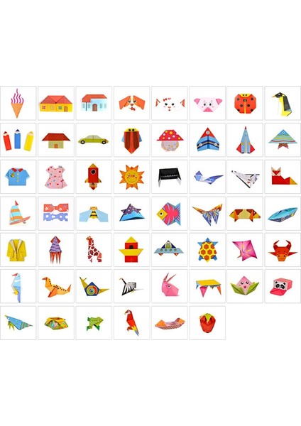 108 Adet Karikatür Origami Kitap Kağıt Sanat ve El Sanatları Dıy El Yapımı 3D Bulmaca Hayvan El Sanatları Çocuklar Için Eğitici Çocuk Oyuncak (Yurt Dışından) indirimleri
