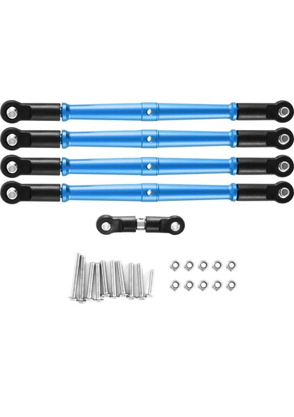 Metal Ön ve Arka Bağlantı Çubuğu Rot Çekme Çubuğu Servo Çubuk Arrma 1/8 Karton Outcast Notorıous Yükseltme Parçaları, Mavi (Yurt Dışından)